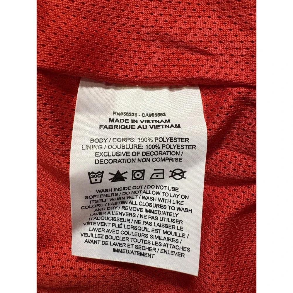NEW Nike Dri-Fit Hooded Wind Coaches Jacket Full Zip Vented Red Men Small CV0094